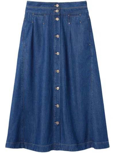 CLAUDIE PIERLOT LONG DENIM SKIRT