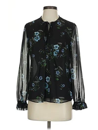 Pre-owned Claudie Pierlot Long Sleeve Blouse In Black