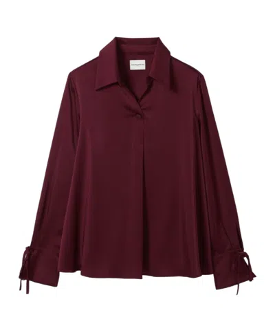 Claudie Pierlot Long-sleeved Shirt In Brown