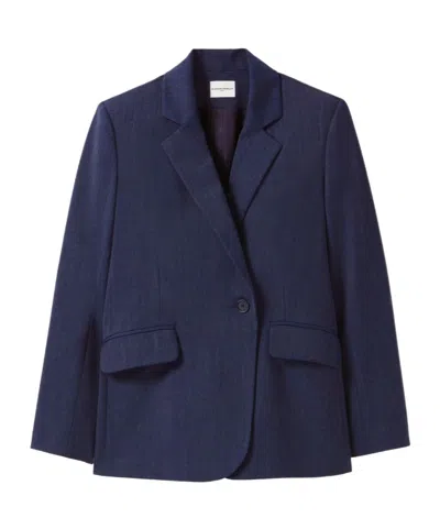 Claudie Pierlot Long-sleeved Suit Jacket In Black