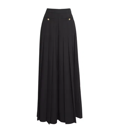 Claudie Pierlot Loose-fit Pleated Trousers In Black