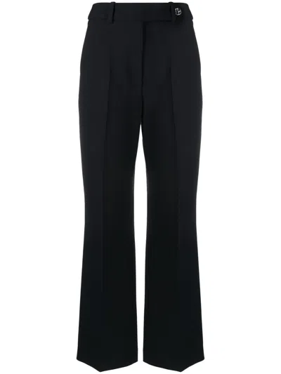 Claudie Pierlot Flared Tailored Trousers In Blue