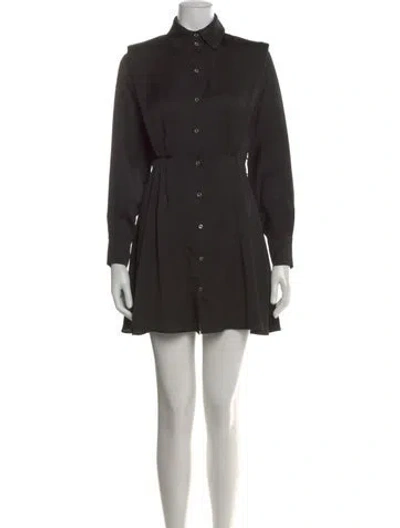 Pre-owned Claudie Pierlot Mini Dress In Black