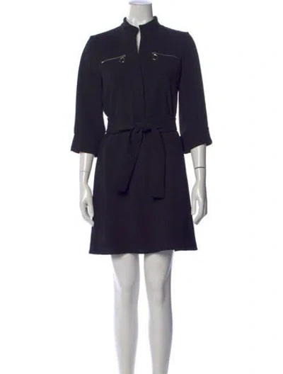 Pre-owned Claudie Pierlot Mini Dress In Black