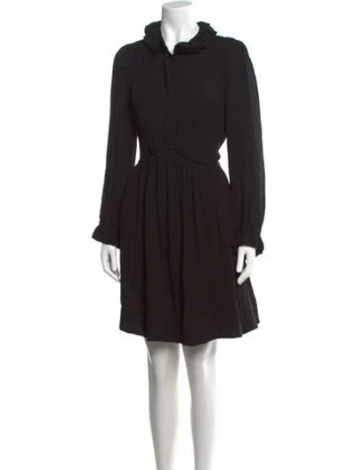 Pre-owned Claudie Pierlot Mini Dress In Black