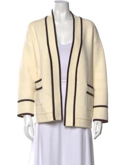 Pre-owned Claudie Pierlot Open Front Sweater In Neutrals