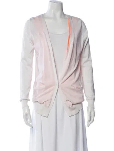 Pre-owned Claudie Pierlot Open Front Sweater In Pink