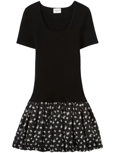 Claudie Pierlot Panelled Mini Dress In Black