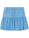 Claudie Pierlot Geometric Bubble Mini Skirt In Blue