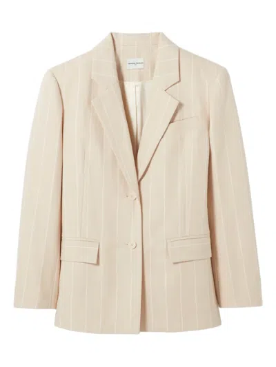 Claudie Pierlot Pinstripe Pocket Blazer In Multi