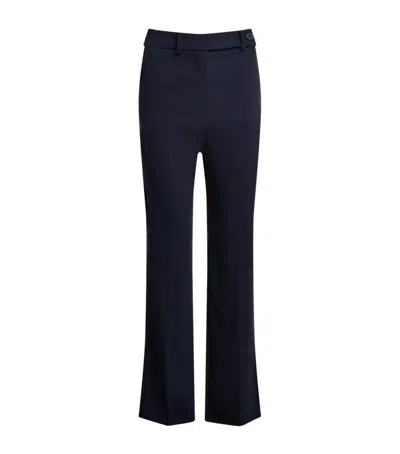 Claudie Pierlot Pixiabis Pleated Trousers In Blue