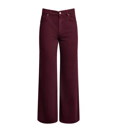 Claudie Pierlot Platane Wide-leg Jeans In Purple