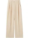 Claudie Pierlot Pleat-detail Trousers In Neutrals
