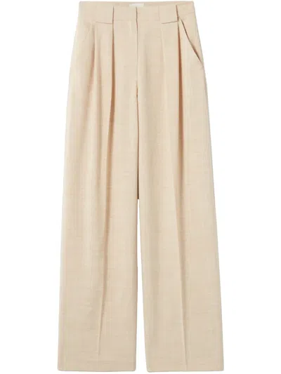 Claudie Pierlot Pleat-detail Trousers In Neutrals