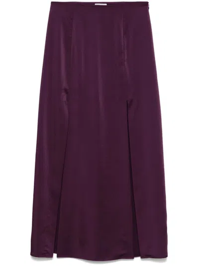 Claudie Pierlot Pleated Maxi Skirt In Red