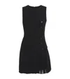 Claudie Pierlot Womens Black Sleeveless Pleated-skirt Stretch-woven Mini Dress In Black