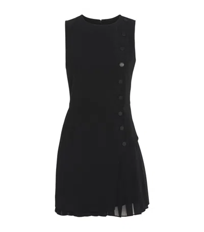 CLAUDIE PIERLOT PLEATED PANEL MINI DRESS