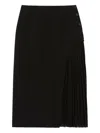 Claudie Pierlot Pleated-panel Skirt In Black