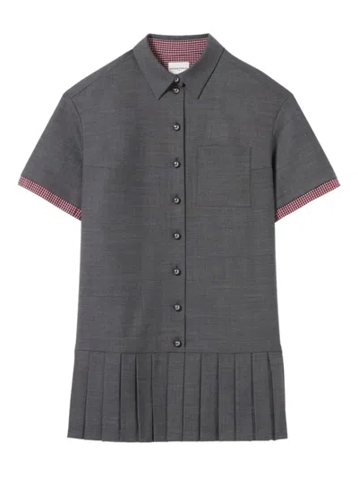 Claudie Pierlot Hemdkleid Mit Falten In Gray