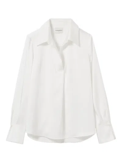 Claudie Pierlot Womens Naturels Blues Floaty Crepe Blouse