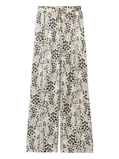 Claudie Pierlot Printed Drawstring Trousers In Multi
