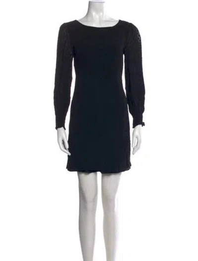 Pre-owned Claudie Pierlot Printed Mini Dress In Black