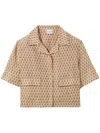 Claudie Pierlot Printed Shirt In Brown