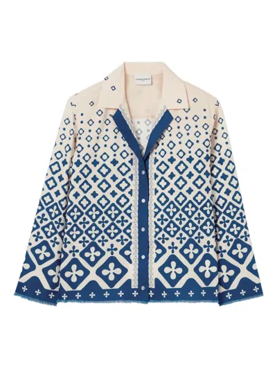 Claudie Pierlot Printed Shirt In Neutrals