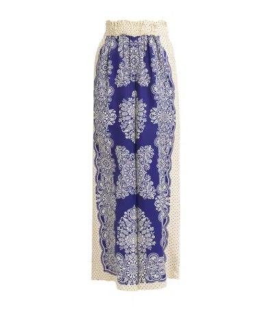 CLAUDIE PIERLOT PRINTED WIDE-LEG TROUSERS