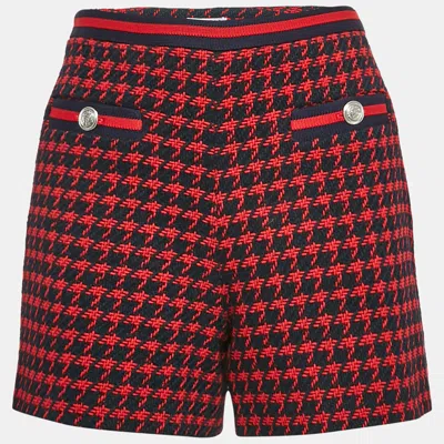 Pre-owned Claudie Pierlot Red Tweed Elyne Shorts M