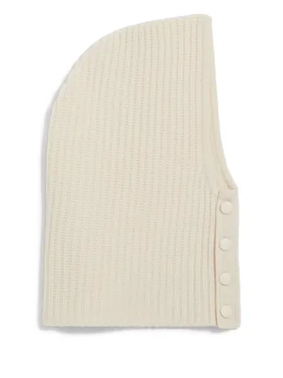 Claudie Pierlot Ribbed-knit Balaclava In Neutral
