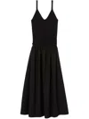 Claudie Pierlot Ribbed-knit Midi Dress In Black