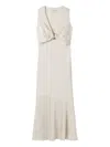 Claudie Pierlot Ring-embellished Dress In White