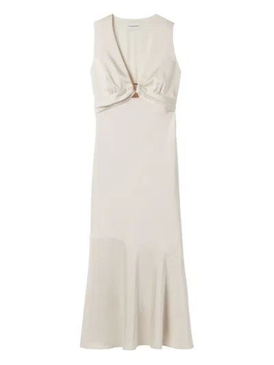Claudie Pierlot Ring-embellished Dress In White