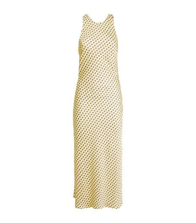 Claudie Pierlot Satin Printed Midi Dress