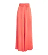 CLAUDIE PIERLOT SATIN WIDE-LEG TROUSERS