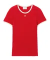 Claudie Pierlot Cp Fine-knit T-shirt In Red