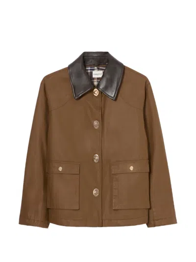 Claudie Pierlot Short Waxed Parka In Multi