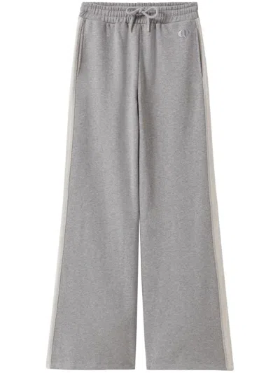 Claudie Pierlot Side-stripe Track Pants In Grey