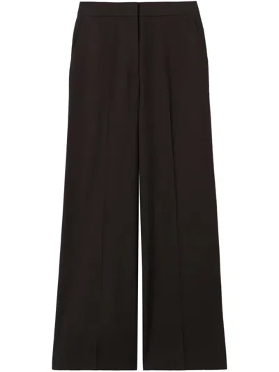 Claudie Pierlot Side-stripe Trousers In 黑色