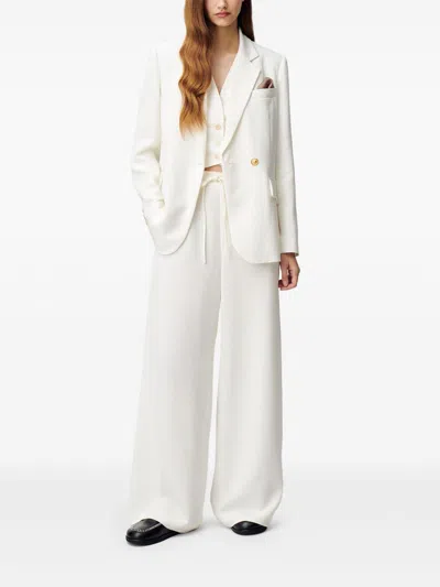 Claudie Pierlot Single-breasted Blazer In White