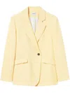 Claudie Pierlot Single-breasted Blazer In Naturels