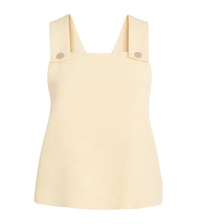 Claudie Pierlot Sleeveless Cross-back Top In Neutral