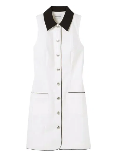 Claudie Pierlot Sleeveless Mini Dress In White