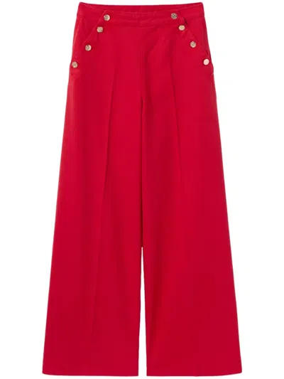 Claudie Pierlot Straight-leg Jeans In Rouges
