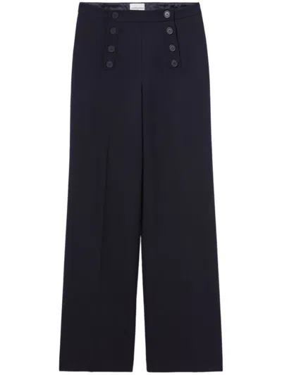 Claudie Pierlot Straight-leg Trousers In Blau