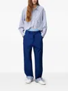 Claudie Pierlot Hose Mit Geradem Bein In Blau
