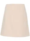 Claudie Pierlot Straight Mini Skirt In Neutrals