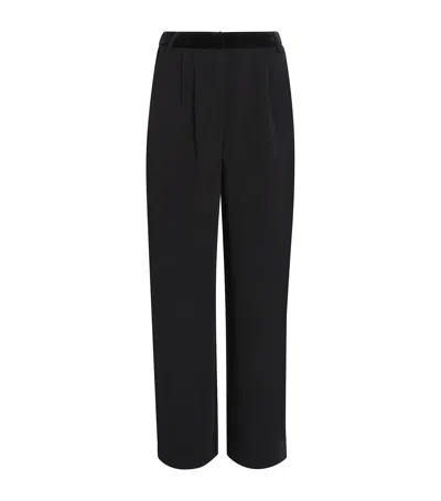 Claudie Pierlot Straight Tailored Trousers In Black