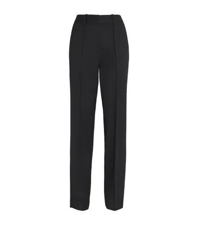 Claudie Pierlot Straight Tailored Trousers In Black